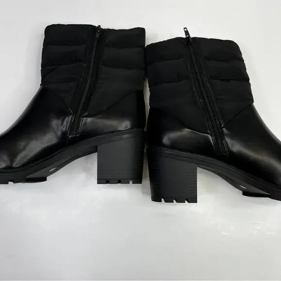 Alfani Belcalise lug sole puffer boots black - 9 - Picture 8 of 12